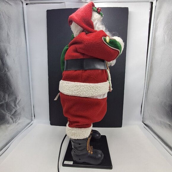 Holiday Creations Animated 29” Mr. Santa Claus Animated 1998 Works Well - Picture 6 of 10